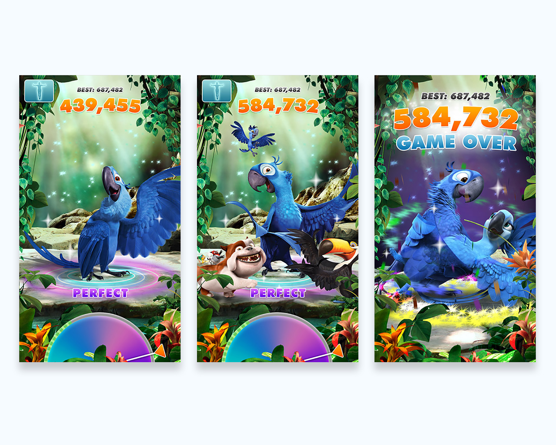 Rio 2 Interactive Dancing Game UI