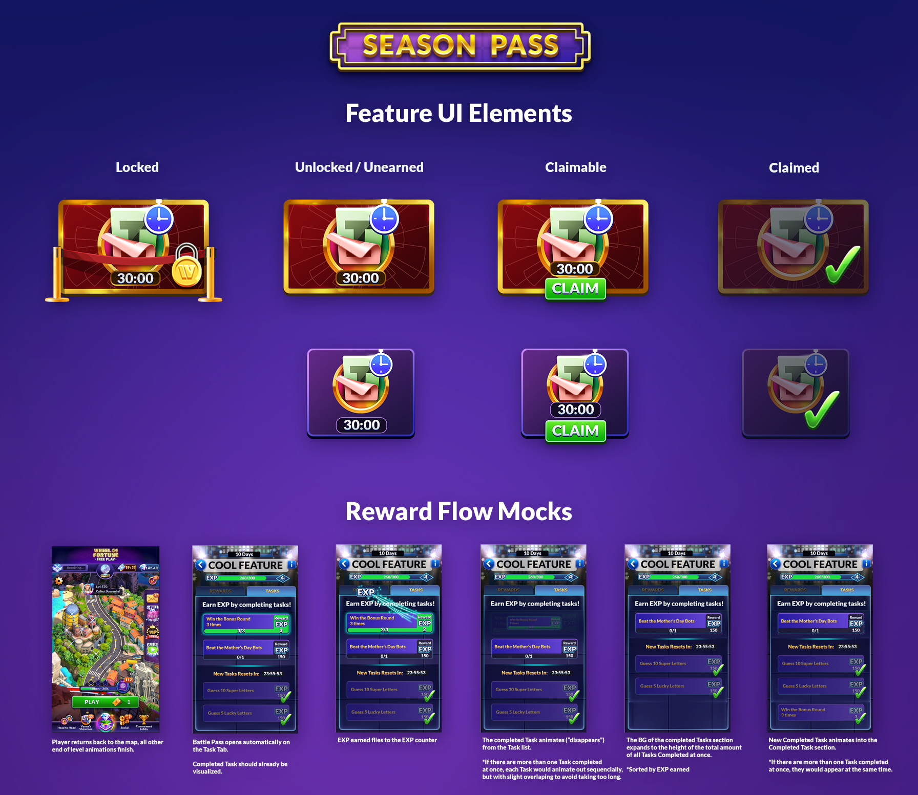 Wheel of Fortune BattlePass Feature UI