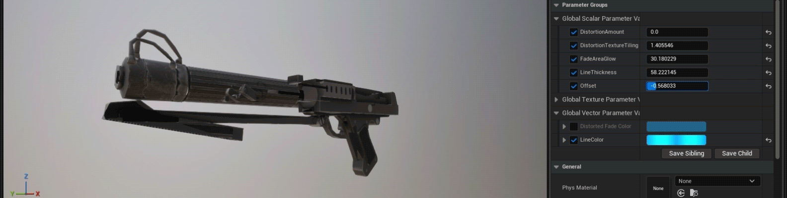 UI Material Hologram Scanning